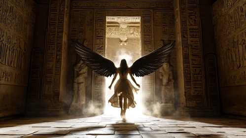 Angel in Egyptian Ruins