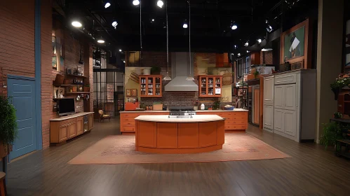 Warm and Spacious Kitchen Design