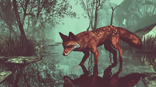 Fox in the Water