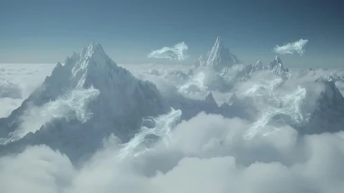 Mystical Mountains in the Sky