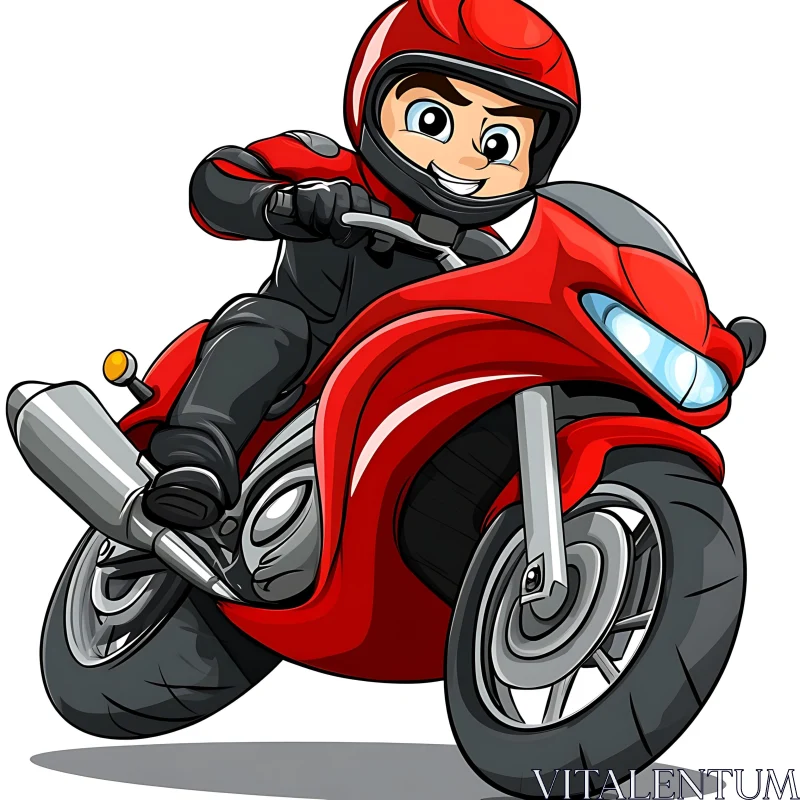 Animated Biker Illustration