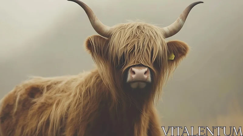 Shaggy Haired Brown Highland Cow