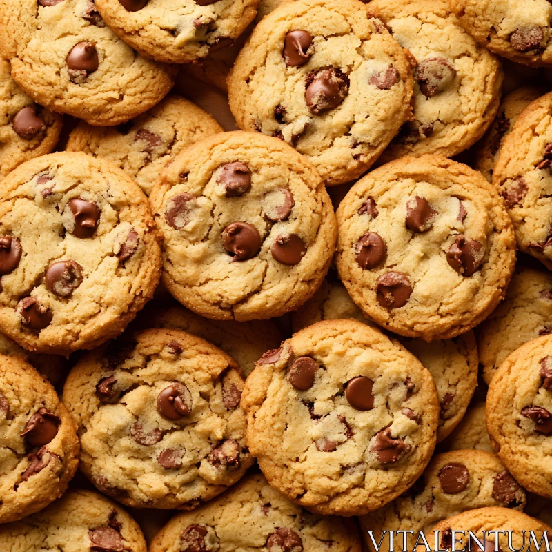 Freshly Baked Chocolate Chip Cookies AI Image