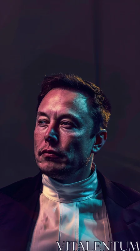 AI ART Elon Musk Detailed Portrait