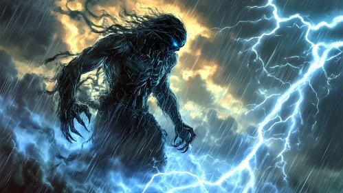 Monster in the Stormy Night
