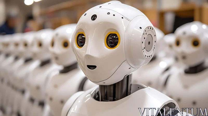 White Robots: The Future is Here AI Image