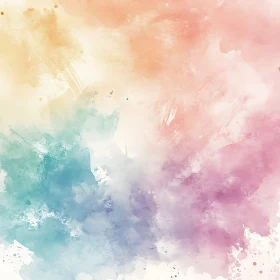 Soft Gradient Watercolor Texture Painting