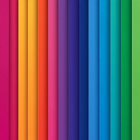 Gradient Spectrum of Colors in Vertical Arrangement