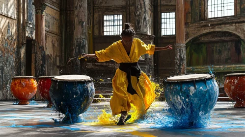 Dancing with Drums: An Artful Performance