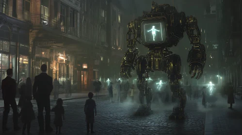 Urban Robot Protector: City's Mechanical Guardian