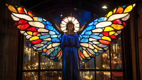 Heavenly Angel Stained Glass Art