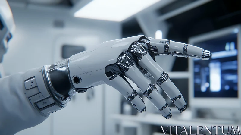 Robotic Hand Close-Up AI Image