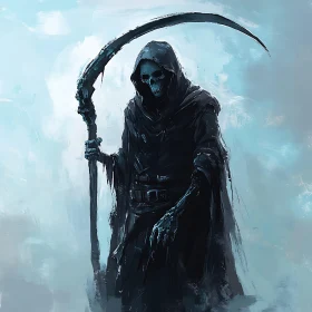 Shrouded Reaper with Scythe