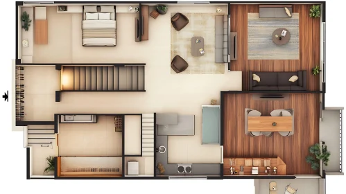 Architectural Blueprint of Modern Home Layout