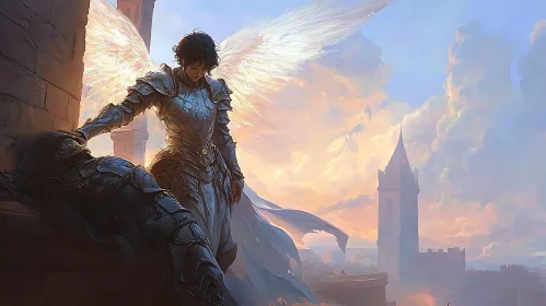 Winged Guardian and Fallen Knight