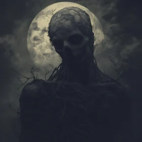 Moonlit Horror Creature - Fantasy Art