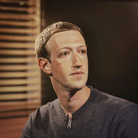 Thoughtful Mark Zuckerberg Profile Picture