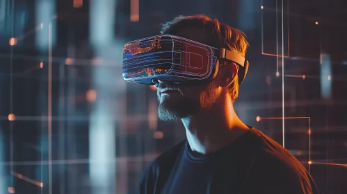 Man with VR Headset