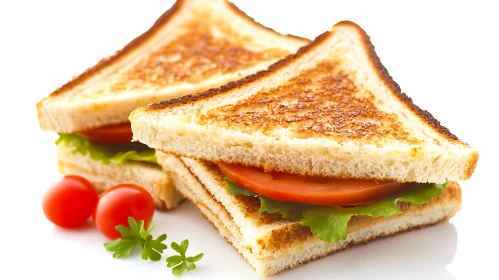 Crispy Grilled Sandwiches with Fresh Vegetables