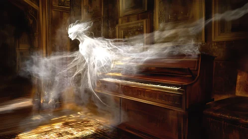 Ethereal Spirit at the Piano