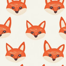 Fox Head Seamless Design