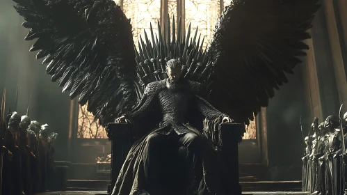 Winged Monarch on Sword Throne