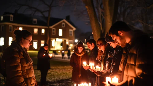 Night Vigil with Candles