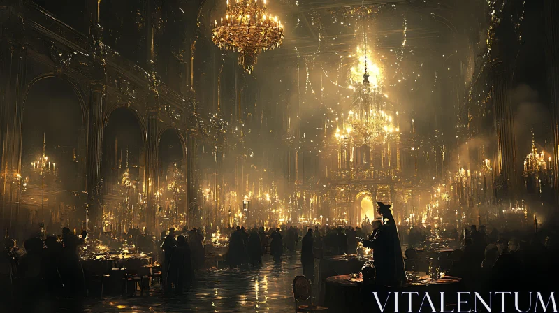 Opulent Ballroom Scene AI Image