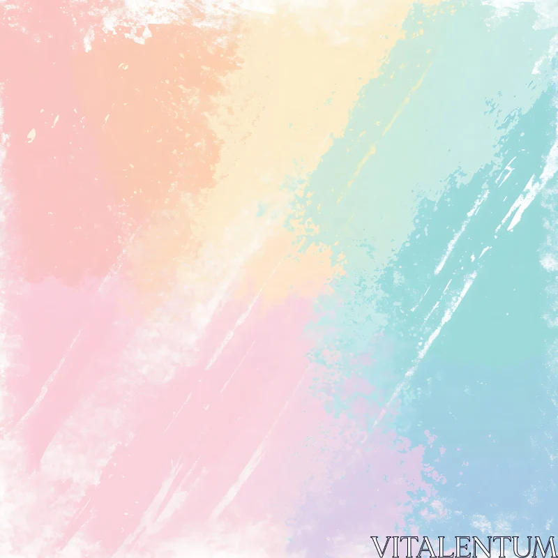 Soft Hues Abstract Painting AI Image