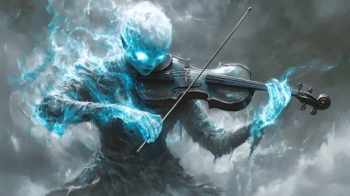 Ethereal Violinist: A Spectral Symphony