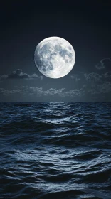 Moonlit Ocean Waves