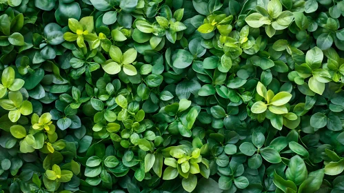 Verdant Leaf Canopy - Natural Green Pattern