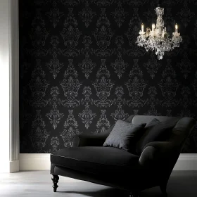 Ornate Black Interior Design