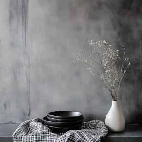 Monochrome Tableware Still Life