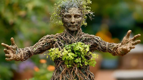 Rooted Wisdom: Sculpture of a Tree Spirit