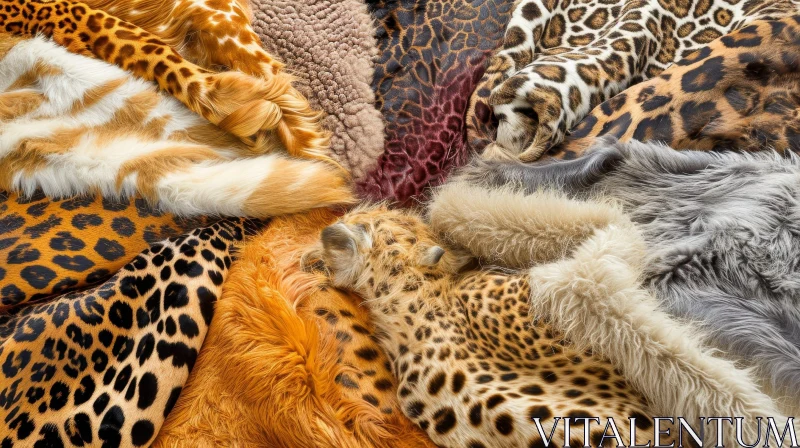 Animal Furs Close-Up | Luxury Patterns and Colors AI Image
