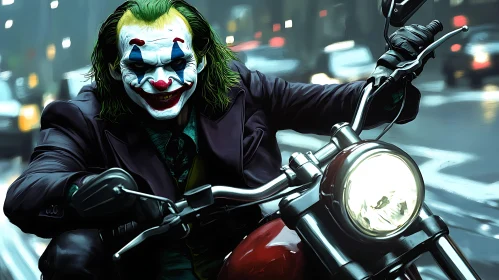 Gotham's Rider: A Clown on the Streets