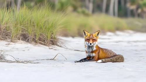 Fox on the Beach