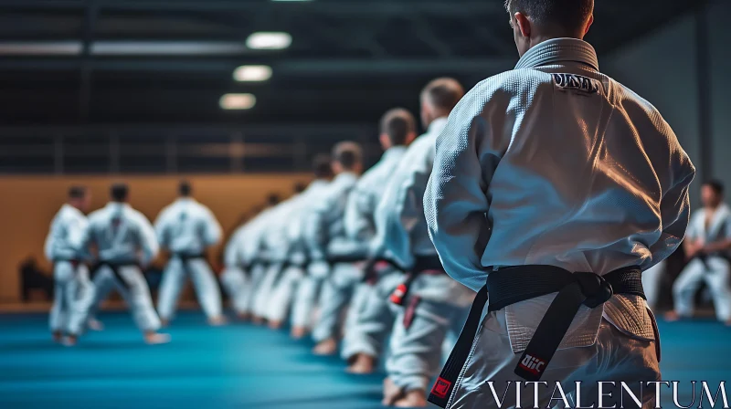 Karate Training Session: Unity and Discipline AI Image