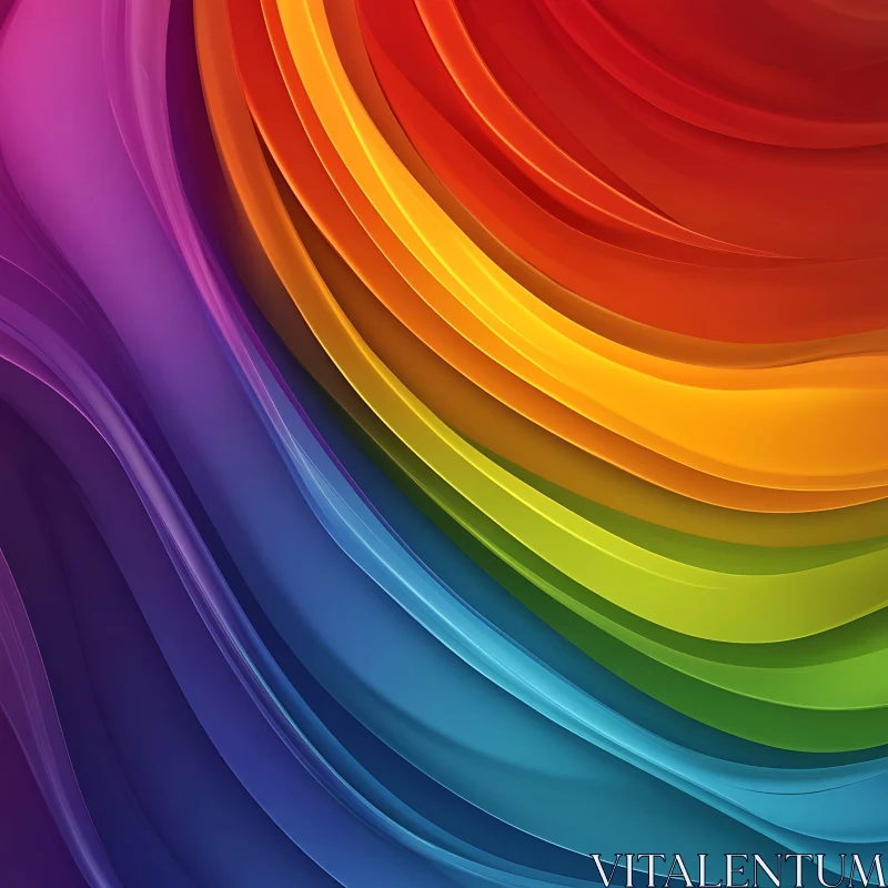 Spectrum in Motion Abstract Design AI Image