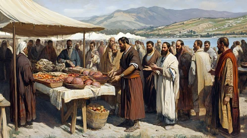 Vintage Market Gathering Artwork