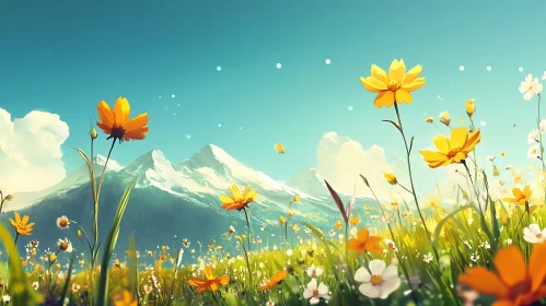 Mountain Flowers Serenity