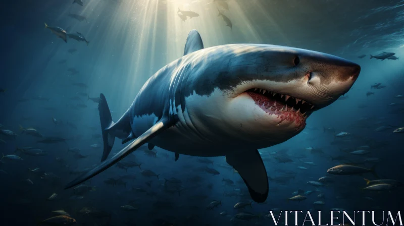 Great White Shark: A Concept Art Masterpiece AI Image