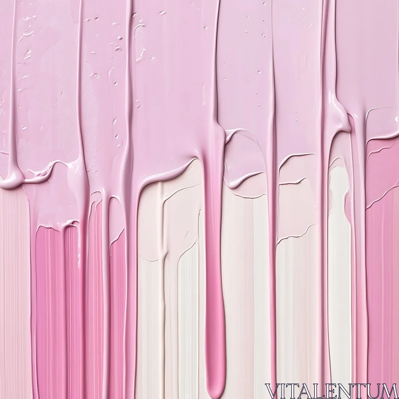 Pastel Pink Paint Strokes AI Image