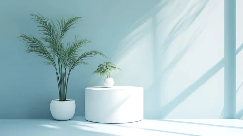 Peaceful Room with Plants and Sunlight