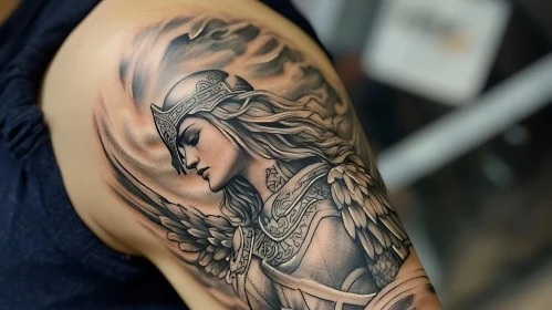 Mythological Female Warrior Tattoo