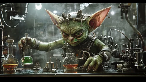 Steampunk Goblin Experiment