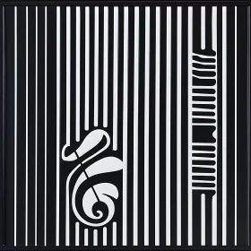 Minimalist Striped Design in Black and White