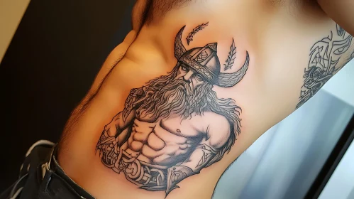 Intricate Viking Warrior Tattoo