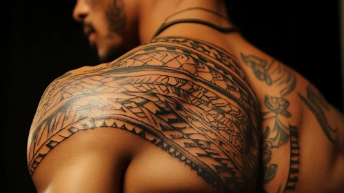 Intricate Body Art: Tribal Tattoo Design